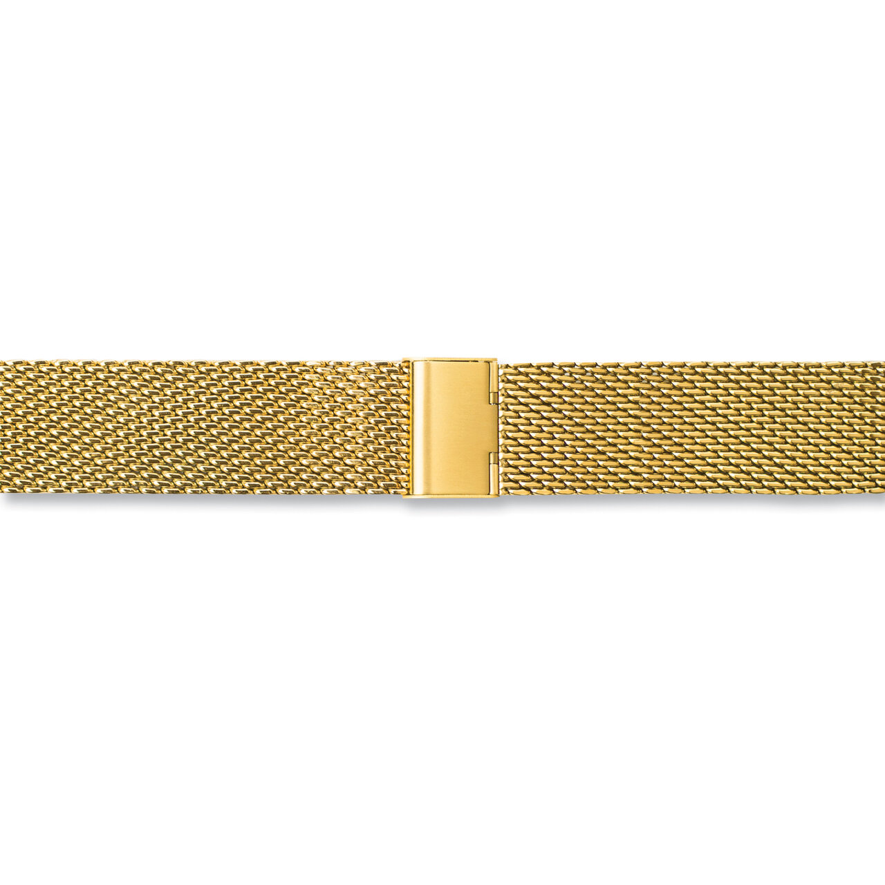 20mm Gold-tone Stainless Mesh with Deployment Clasp Watch Band BA417-20