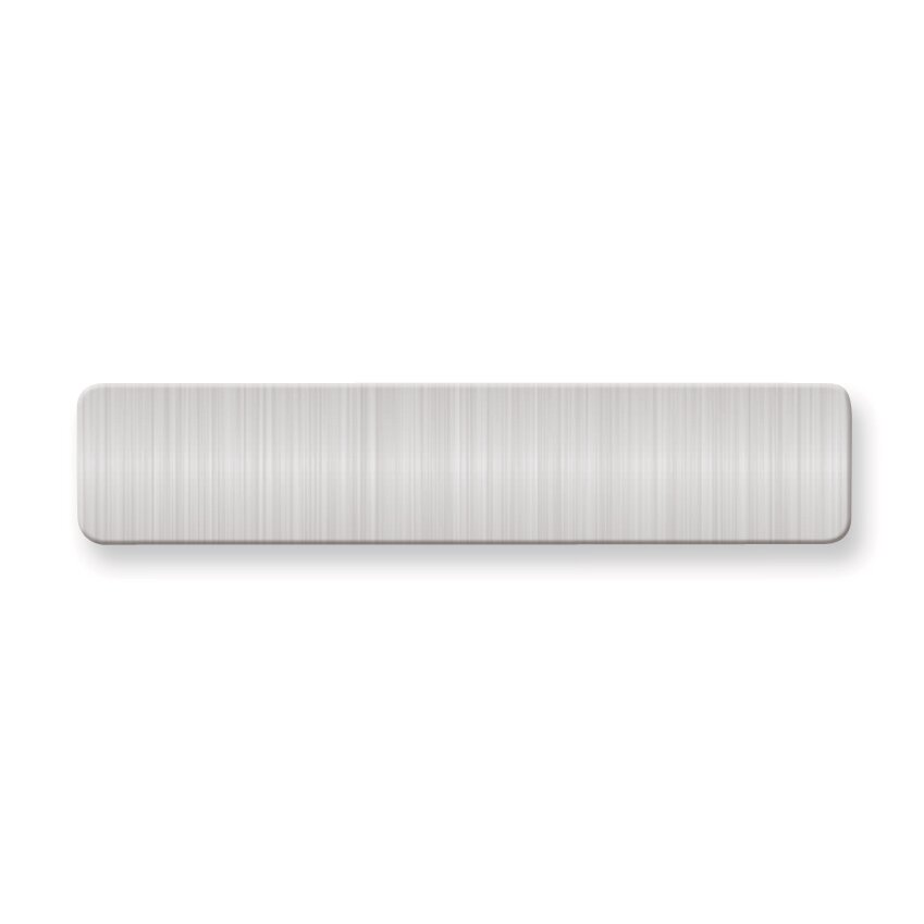 1/2 x 2 3/8 Satin Aluminum Plates-Sets of 6  GL6673-SA, MPN: GL6673-SA,