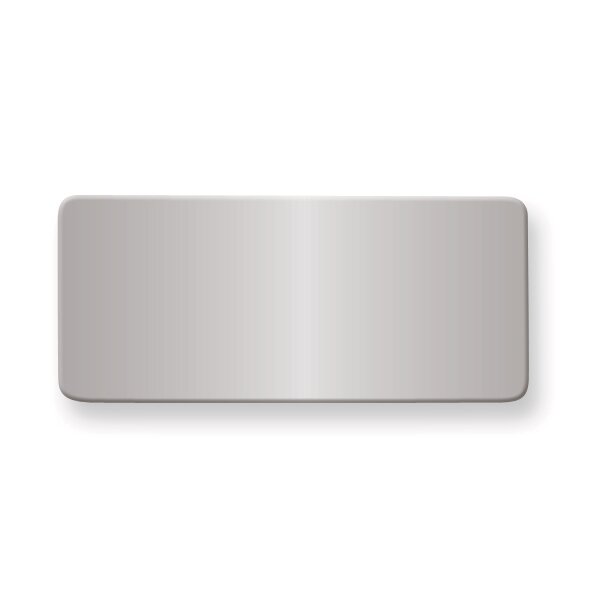 11/16 x 1 9/16 Polished Aluminum Plates-Sets of 6  GL6674-PA, MPN: GL6674-PA,