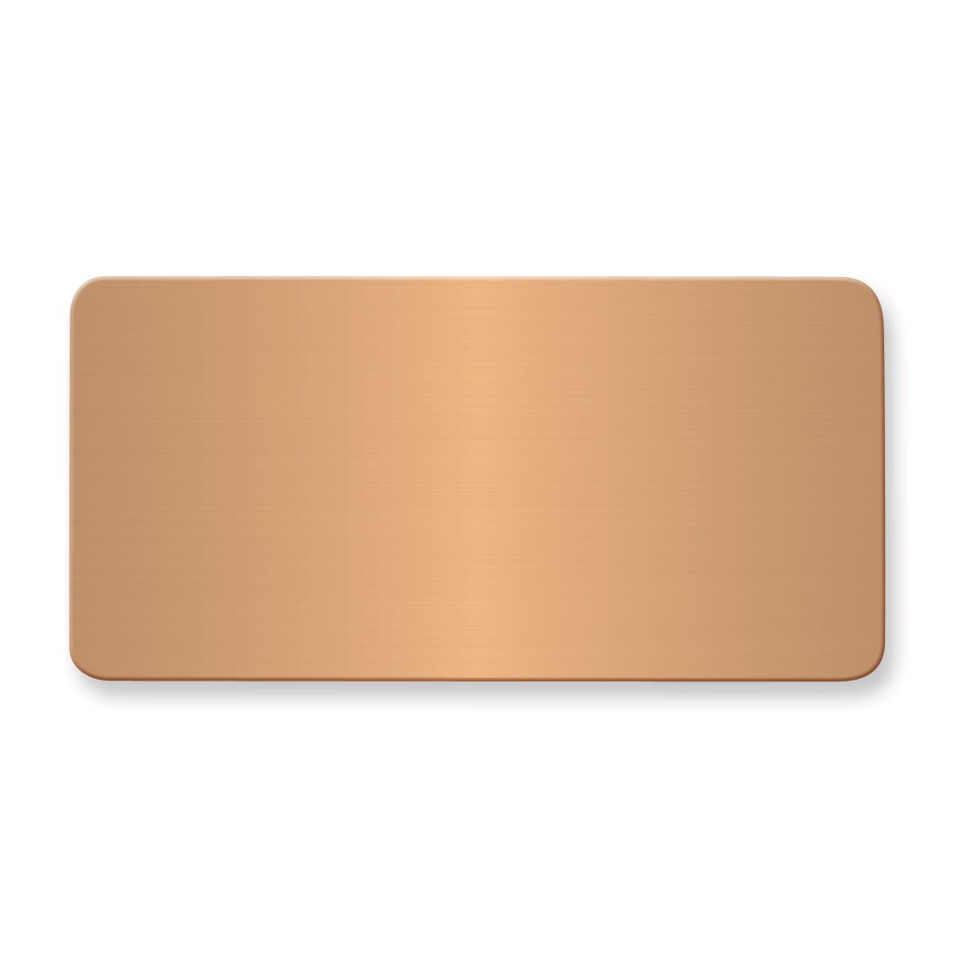 1 1/2 x 3 Copper Alum Plates-Sets of 6 GL6675-CA