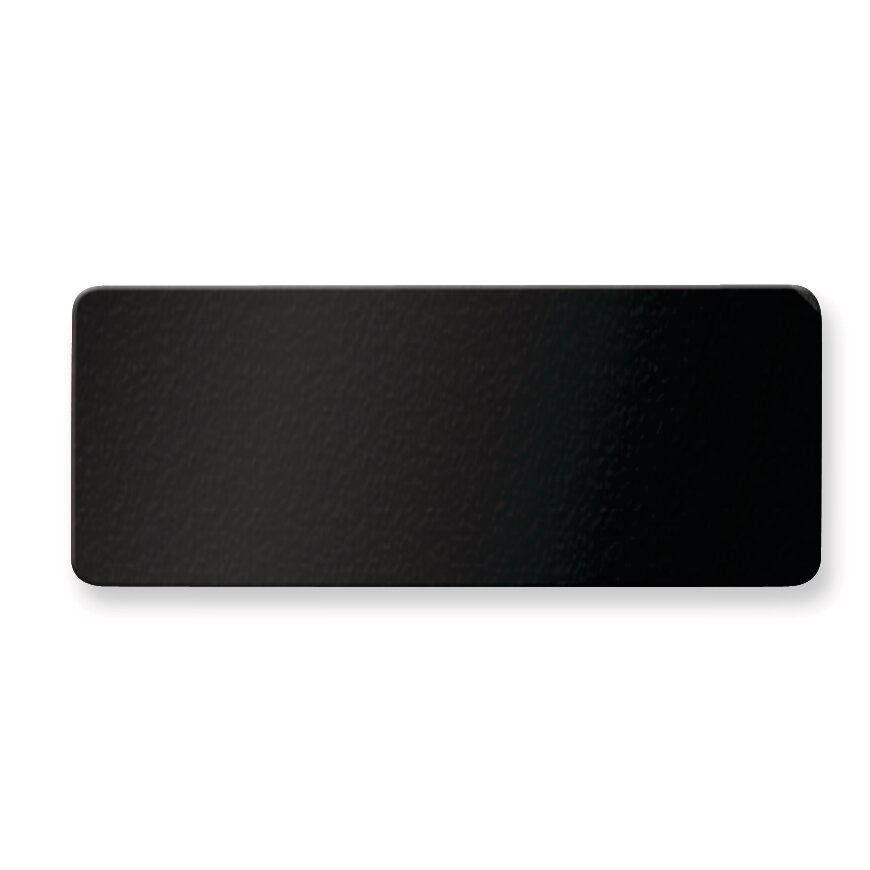 1 X 2 1/2 Black Anodized Aluminum Plates-Sets of 6 GL6676-BA