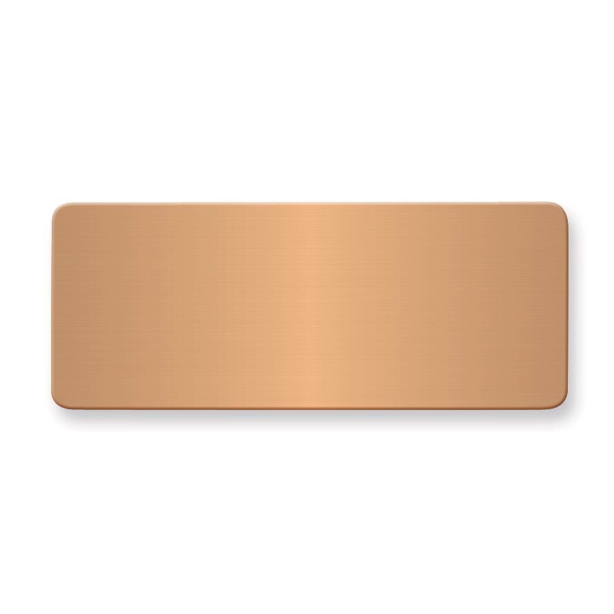 1 X 2 1/2 Copper Alum Plates-Sets of 6  GL6676-CA, MPN: GL6676-CA,