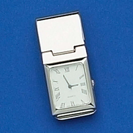 Nickel-plated Watch with White Face Money Clip  GL8782, MPN: GL8782, 788089057145