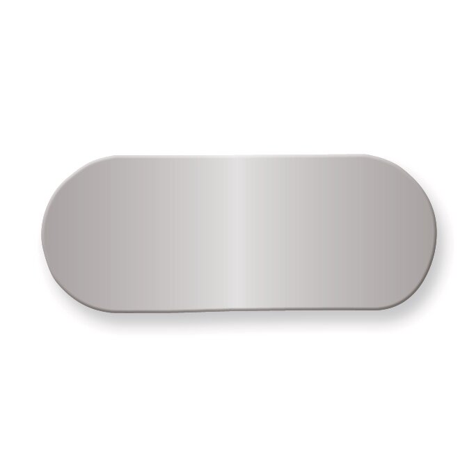 3/4 x 1 7/8 Polished Aluminum Plates-Sets of 6  GL9791-PA, MPN: GL9791-PA,