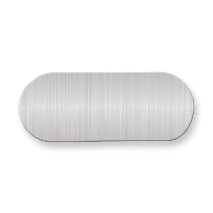 3/4 x 1 7/8 Satin Aluminum Plates-Sets of 6  GL9791-SA, MPN: GL9791-SA,
