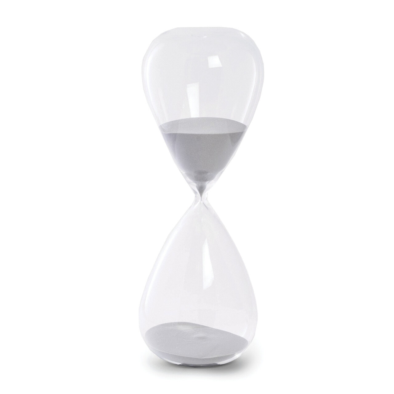 Grey Sand Hand-blown Glass 90-Minute Hourglass GM20952