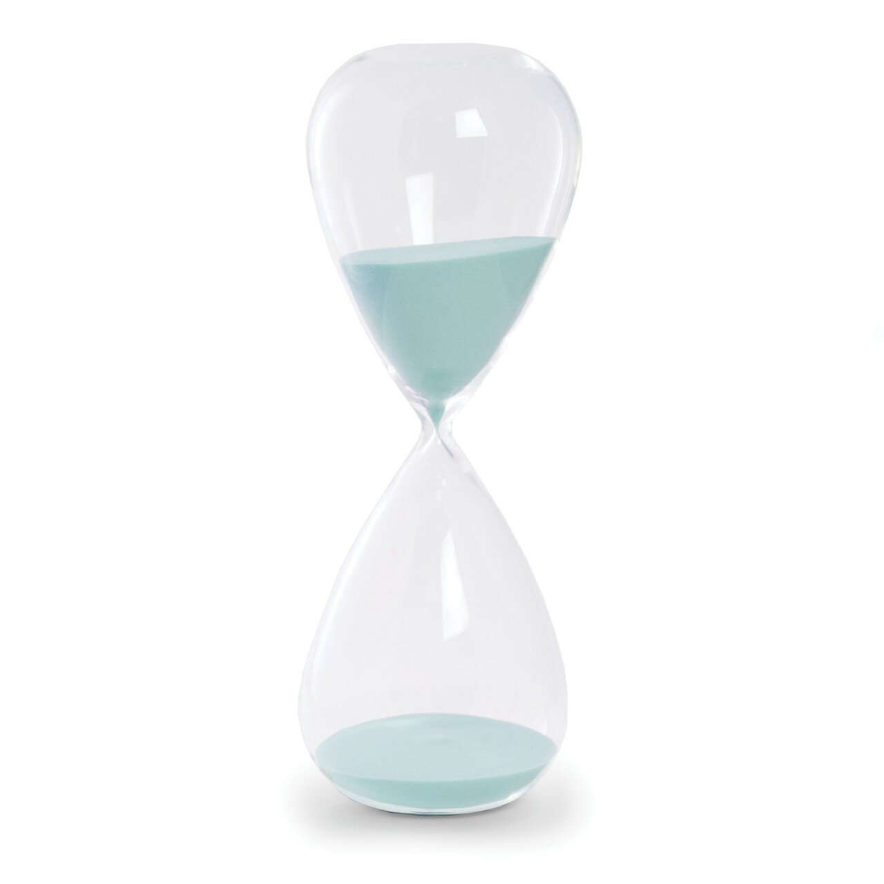 Light Blue Sand Hand-blown Glass 90-Minute Hourglass GM20953