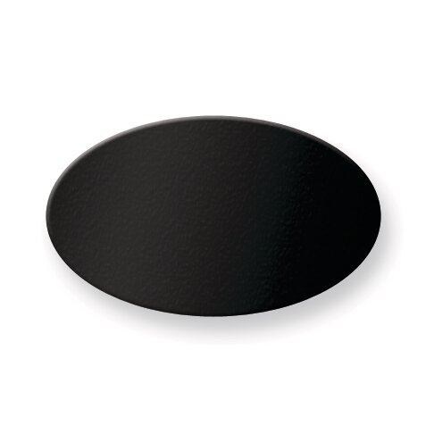 3/4 x 1 1/4 Oval Black Anodized Aluminum Plates-Sets of 6 GM3722-BA
