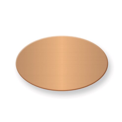 3/4 x 1 1/4 Oval Copper Aluminum Plates-Sets of 6  GM3722-CA, MPN: GM3722-CA,