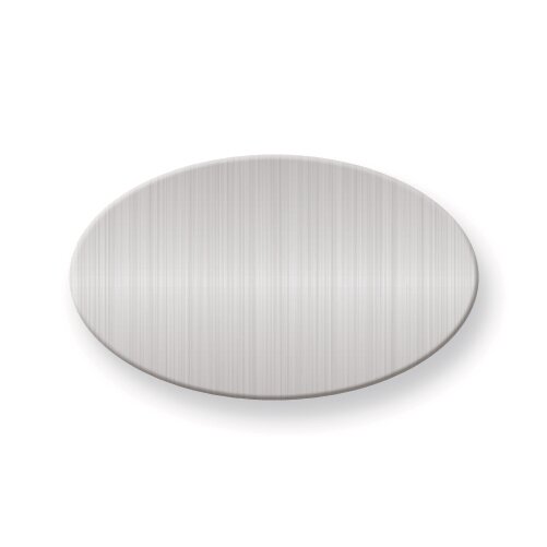 3/4 x 1 1/4 Oval Satin Aluminum Plates-Sets of 6  GM3722-SA, MPN: GM3722-SA,