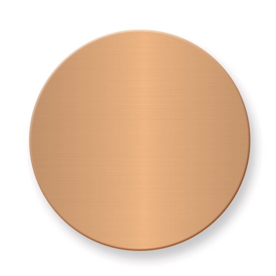 1 x 1 Round Copper Aluminum Plates-Sets of 6 GM3723-CA