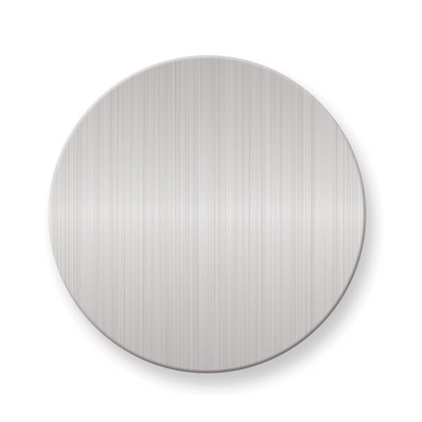 1 x 1 Round Satin Aluminum Plates-Sets of 6 GM3723-SA
