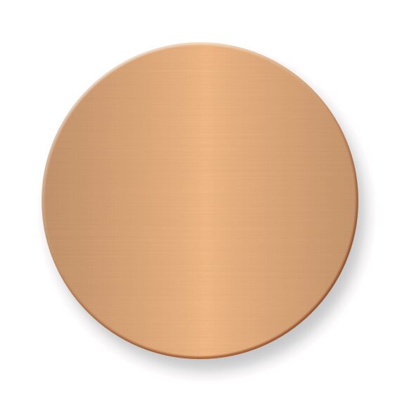 1 1/2 x 1 1/2 Round Copper Aluminum Plates-Sets of 6  GM3725-CA, MPN: GM3725-CA,