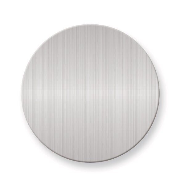 1 1/2 x 1 1/2 Round Satin Aluminum Plates-Sets of 6  GM3725-SA, MPN: GM3725-SA,