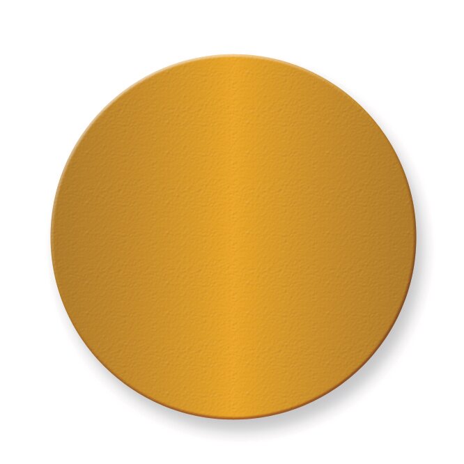 1 3/4 x 1 3/4 Round Solid Brass Plates-Sets of 6 GM3726