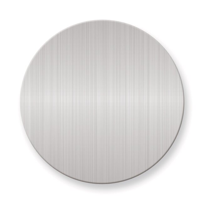 1 3/4 x 1 3/4 Round Satin Aluminum Plates-Sets of 6 GM3726-SA
