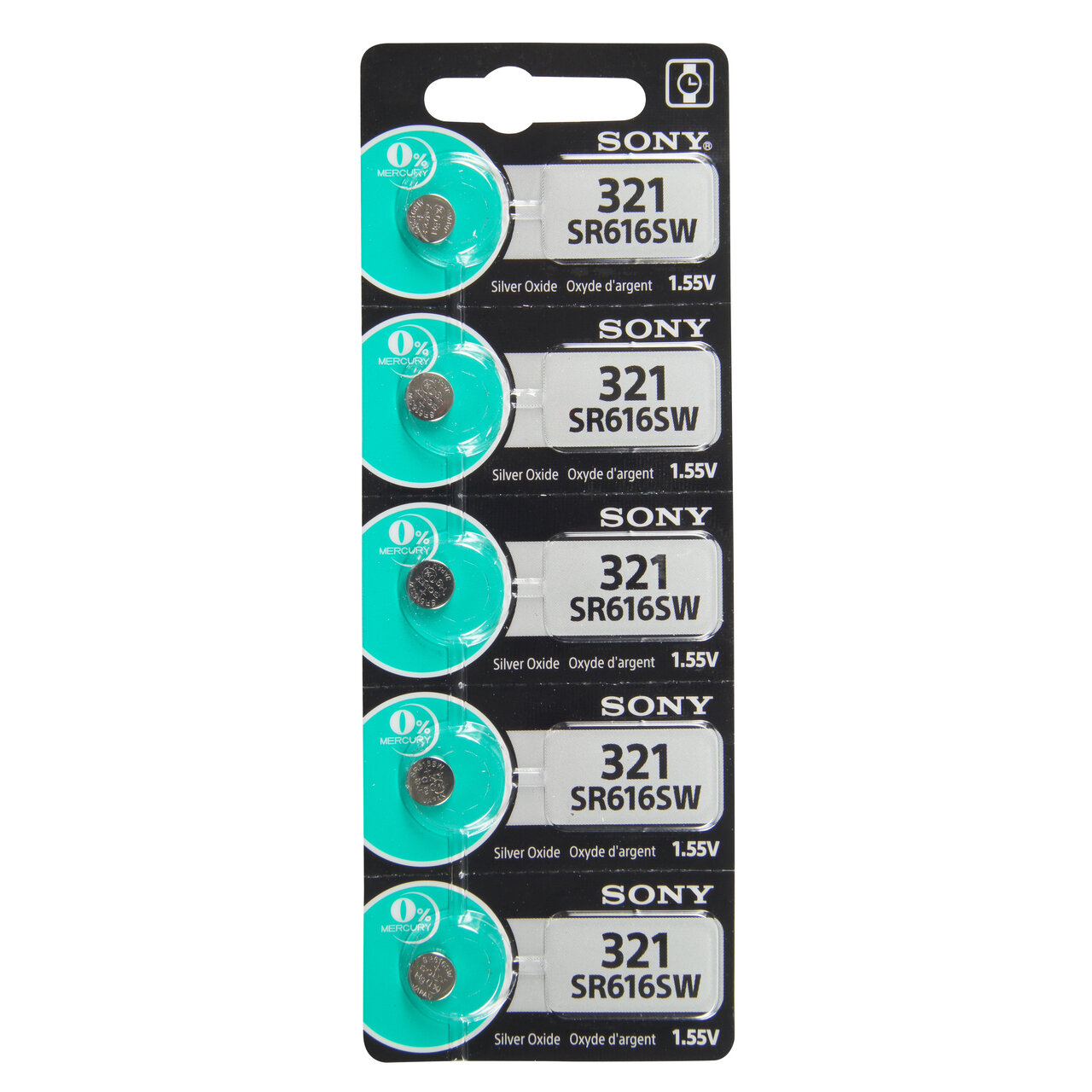 Type 321 SONY Watch Battery Tear Strip Pack of 5 SWB321, MPN: SWB321, 8562019683
