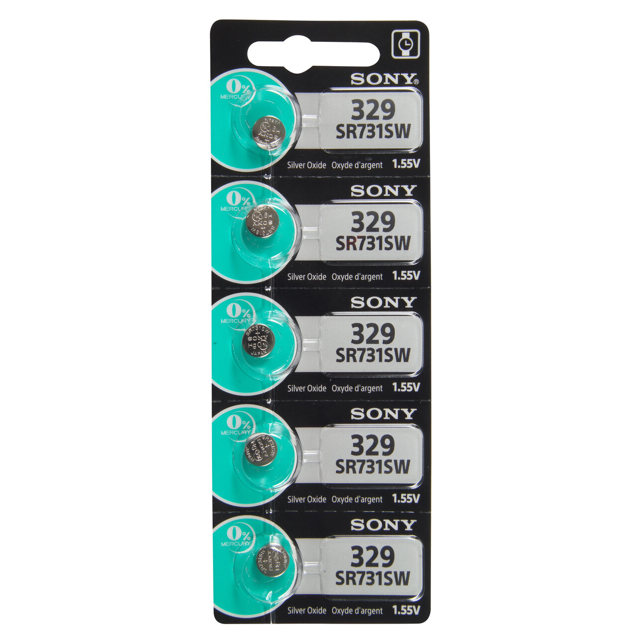Type 329 SONY Watch Battery Tear Strip Pack of 5 SWB329, MPN: SWB329, 8562020085