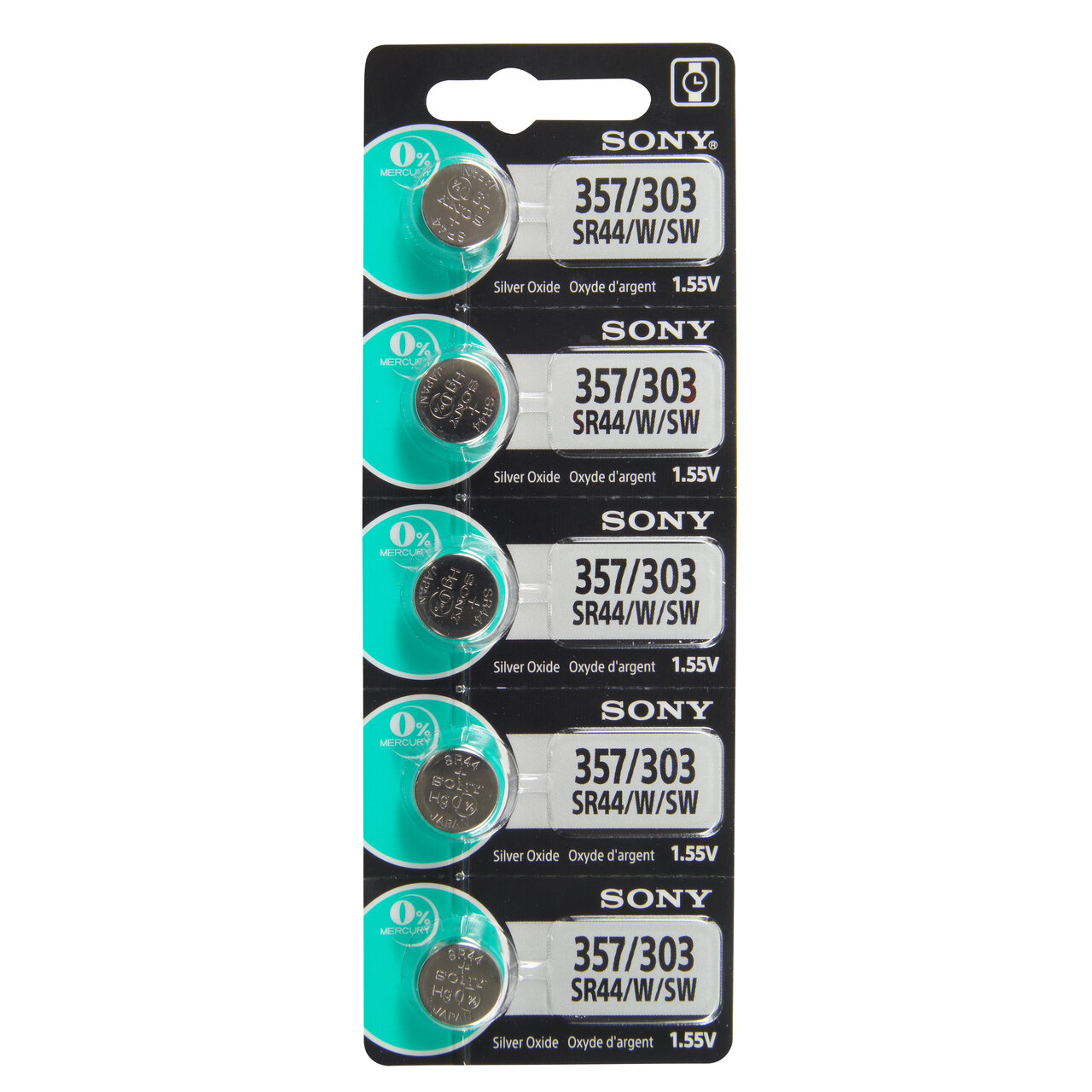 Type 357/303 SONY Watch Battery Tear Strip Pack of 5 SWB357, MPN: SWB357, 8562019706