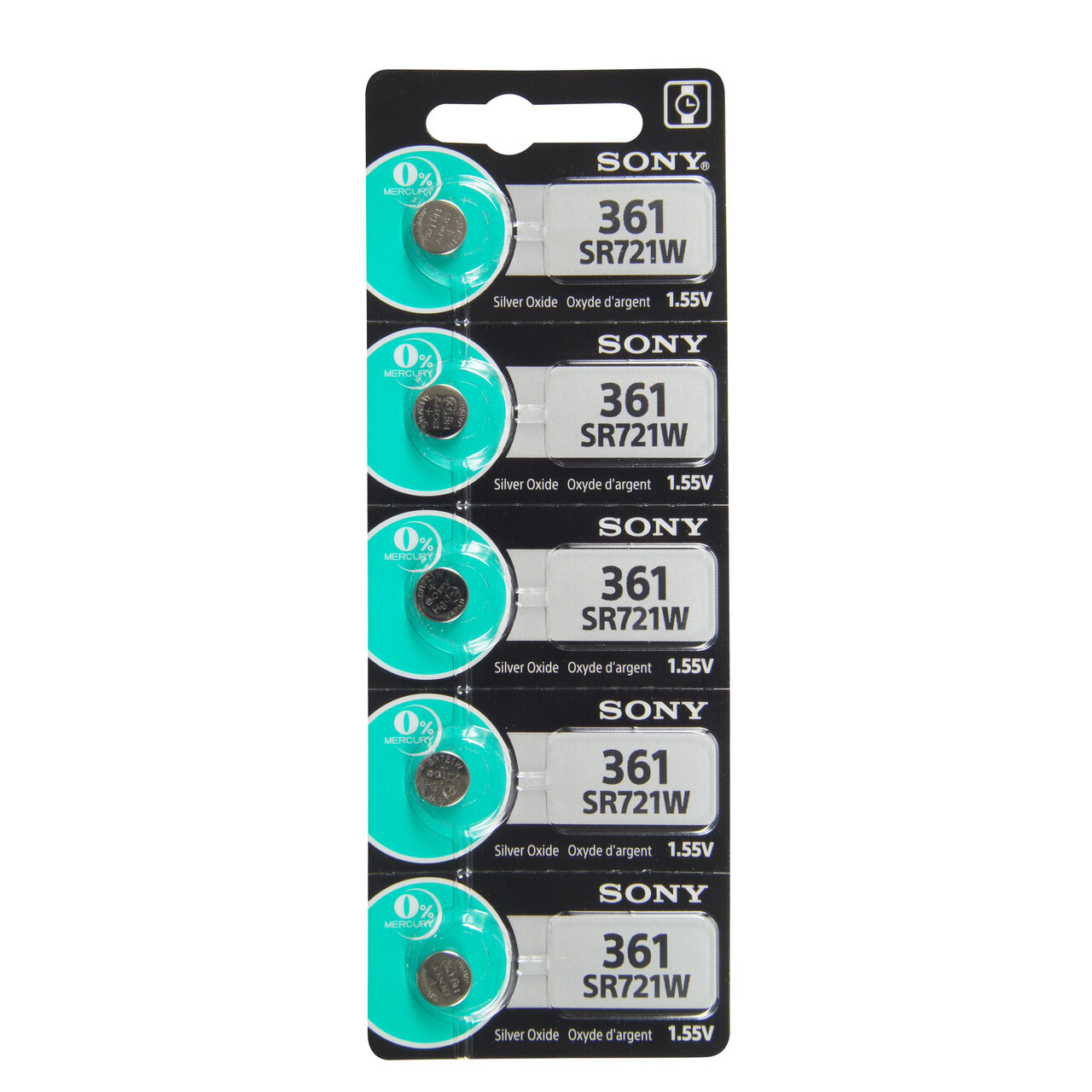 Type 361 SONY Watch Battery Tear Strip Pack of 5 SWB361, MPN: SWB361, 8562020160