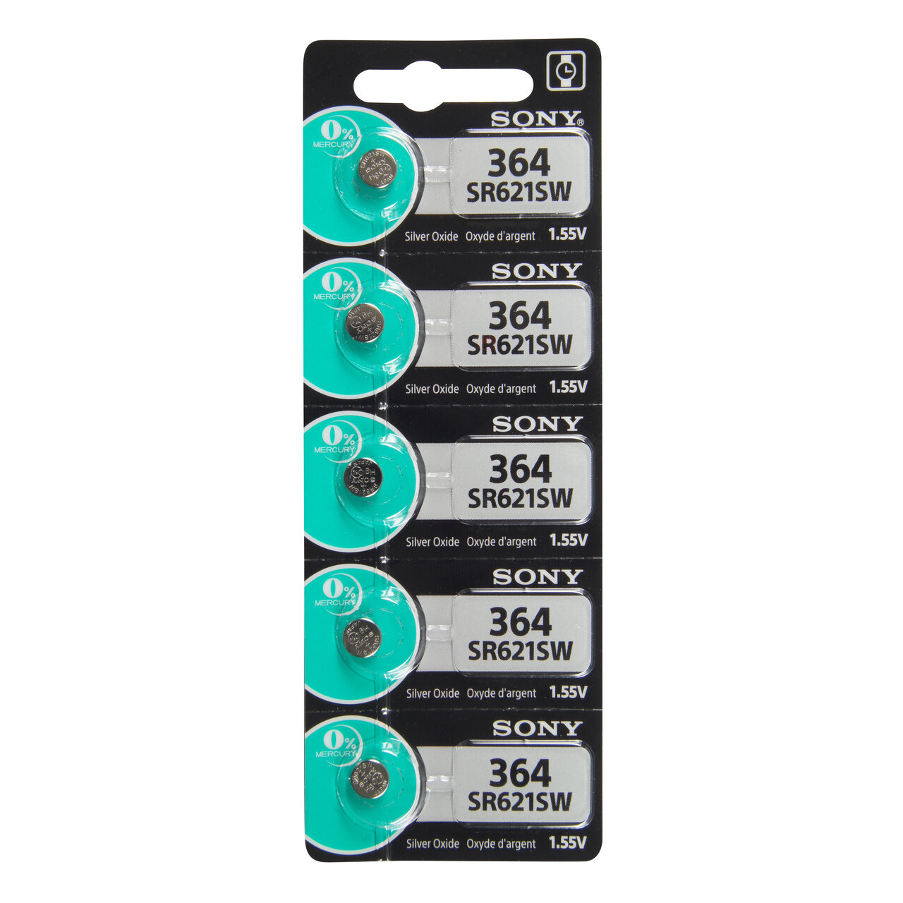 Type 364 SONY Watch Battery Tear Strip Pack of 5 SWB364, MPN: SWB364, 8562019621