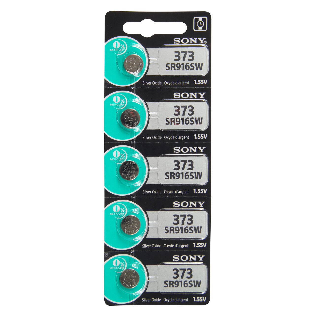 Type 373 SONY Watch Battery Tear Strip Pack of 5 SWB373, MPN: SWB373, 8562019768