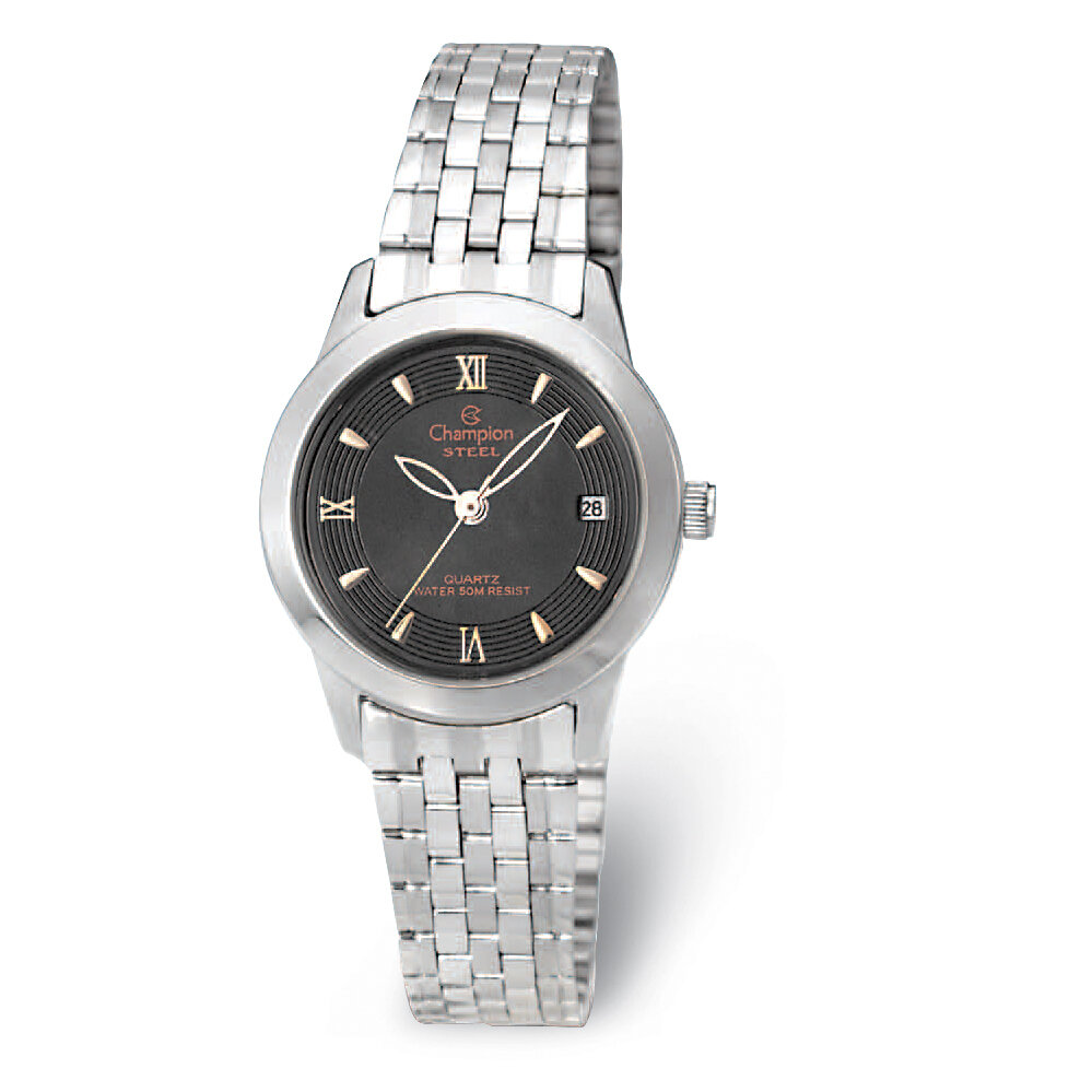 Champion Social Silver-tone Black Dial Watch  XWA5634, MPN: XWA5634, 191101880544