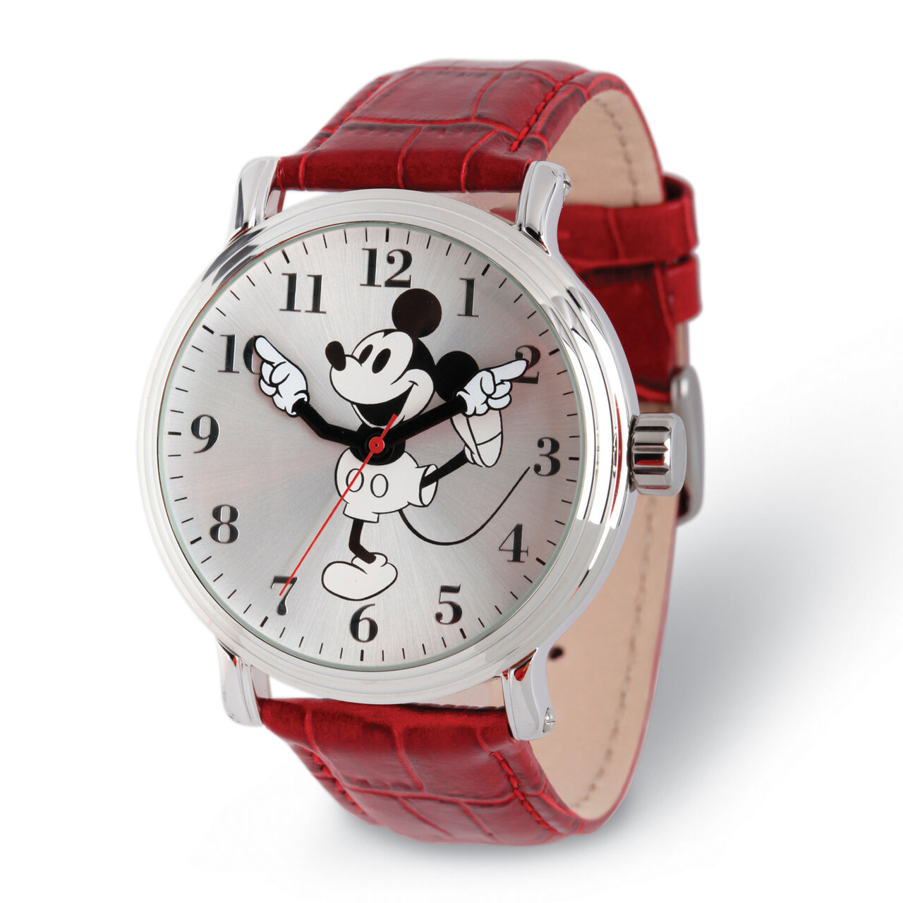 Disney Adult Size Red Strap Mickey Mouse with Moving Arms Watch  XWA5757, MPN: XWA5757, 843231080935