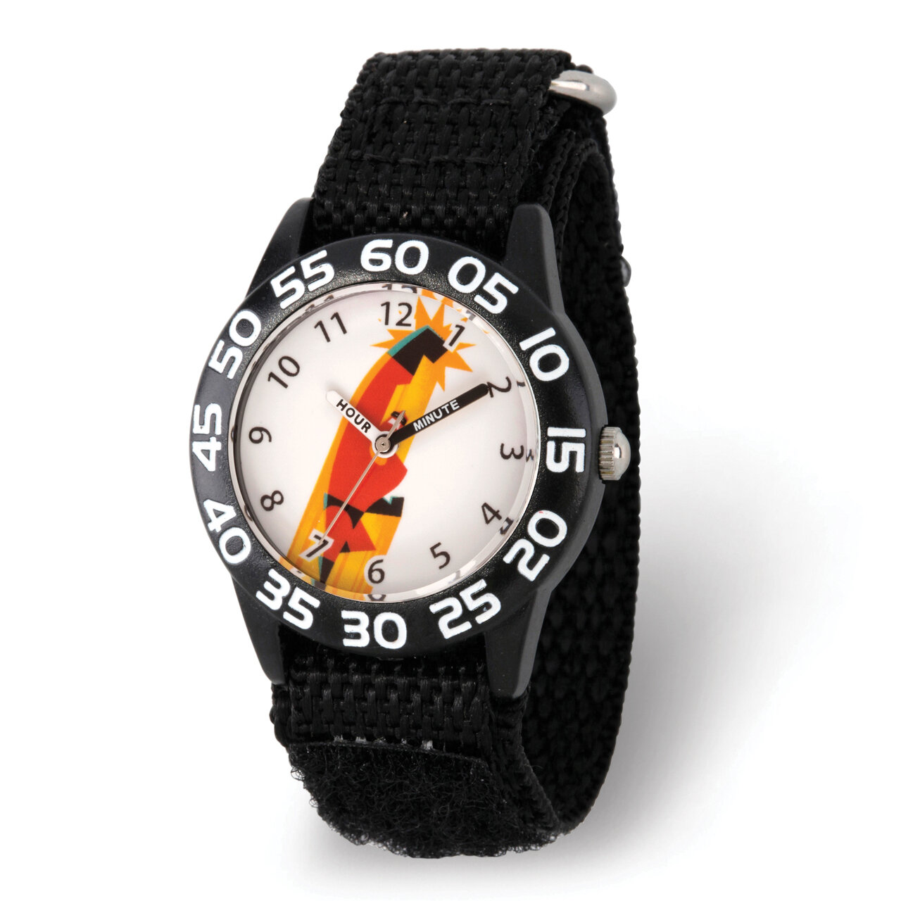 Disney Kids Incredibles 2 Dad Black Nylon Strap Time Teacher Watch  XWA5835, MPN: XWA5835, 84288510…