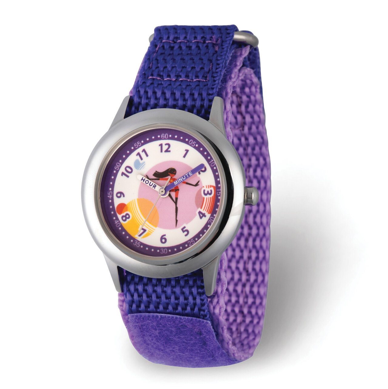 Disney Kids Incredibles 2 Daughter Purple Nylon Time Teacher Watch  XWA5844, MPN: XWA5844, 84288510…