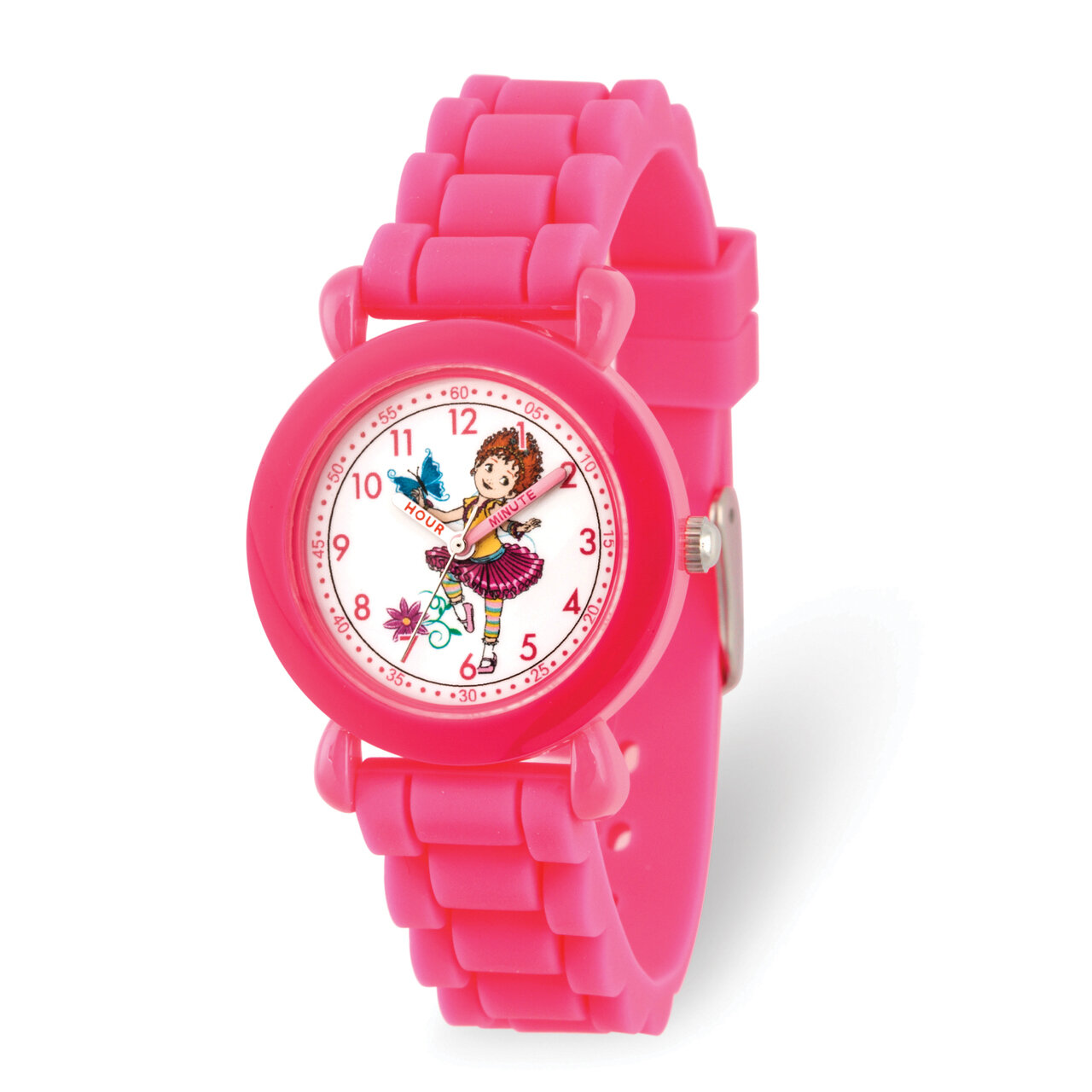 Disney Kids Fancy Nancy Pink Silicone Band Time Teacher Watch  XWA5880, MPN: XWA5880, 842885106480
