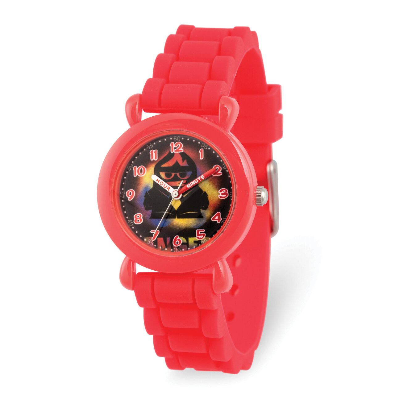 Disney Kids Inside Out Anger Red Silicone Band Time Teacher Watch  XWA5889, MPN: XWA5889, 842885106…