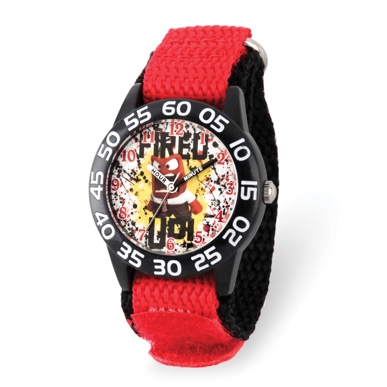Disney Kids Inside Out Fired Up Red Nylon Band Time Teacher Watch  XWA5892, MPN: XWA5892, 842885106…