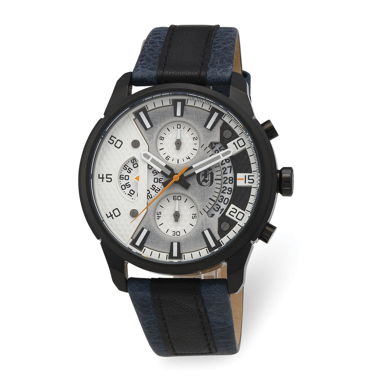 Charles Hubert IP Black Stainless Steel Chronograph White Dial Watch  XWA6039, MPN: XWA6039, 848870…