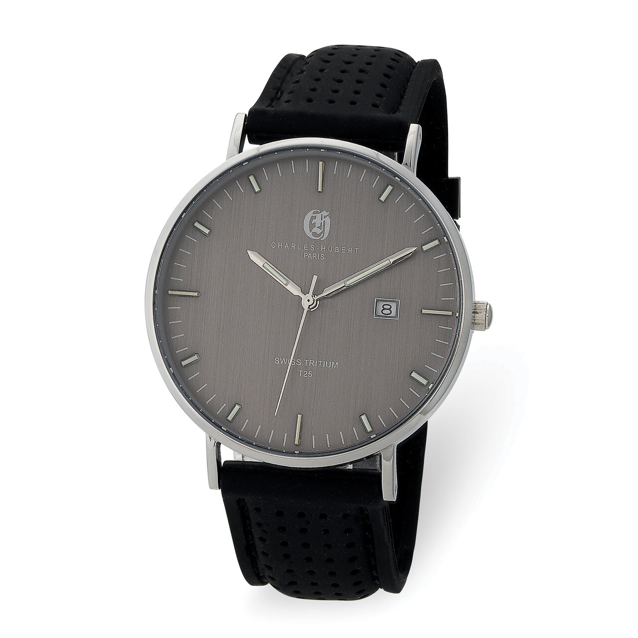Charles Hubert Stainless Steel Tritium Grey Dial Watch with 2 Bands  XWA6043, MPN: XWA6043, 8488700…