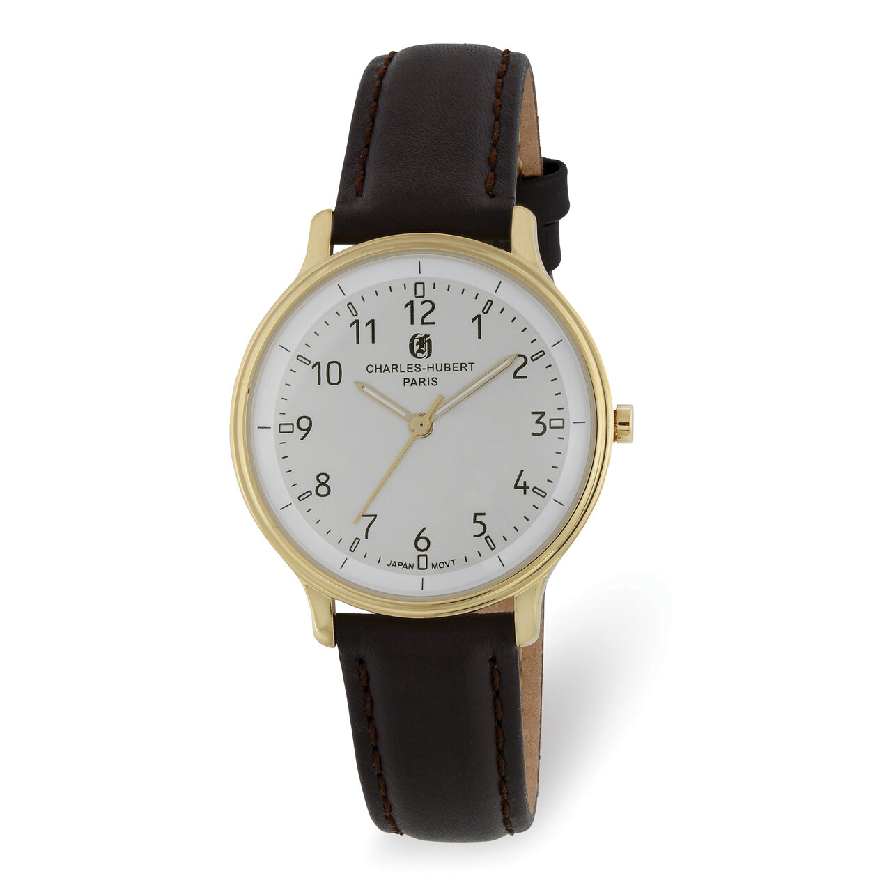 Charles Hubert Ladies IP-plated Stainless Steel White Dial Watch XWA6067