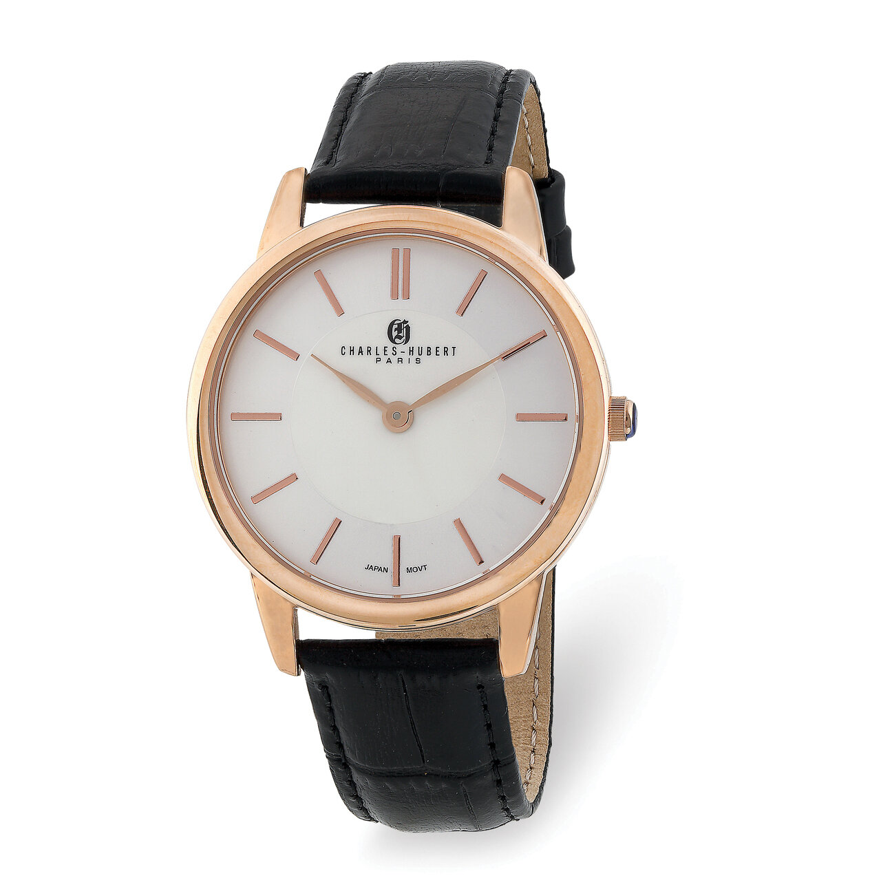 Charles Hubert Mens Rose IP-plated Stainless Steel Off-White Dial Watch  XWA6070, MPN: XWA6070, 848…