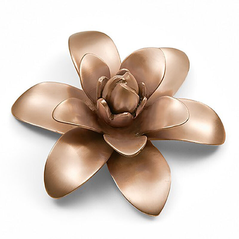 Mary Jurek Ginger Blossom with Copper Plated Flower with Box 5" D DGB001.1