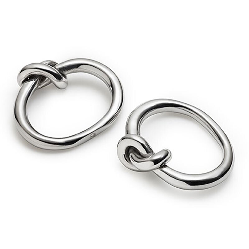 Mary Jurek Helyx Napkin Ring with Knot 4pc Box 3" x 3.5" x 6.75" HLX002