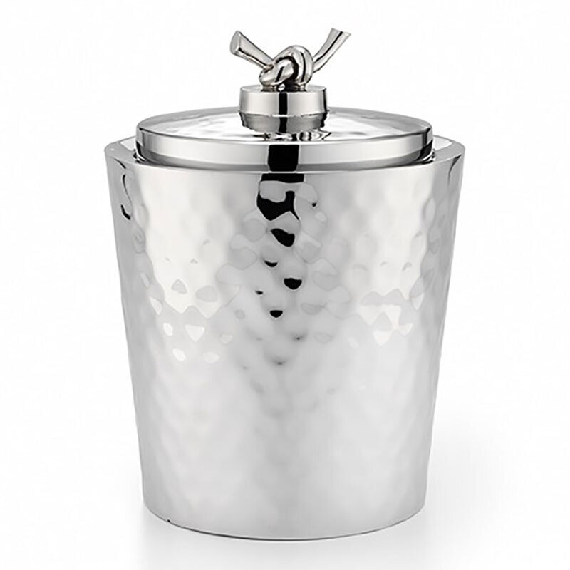 Mary Jurek Helyx Double Walled Ice Bucket with Knot 9" x 7" HLX029