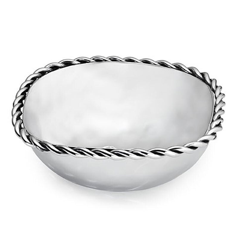 Mary Jurek Paloma Square Bowl with Braided Wire 5" HPA018
