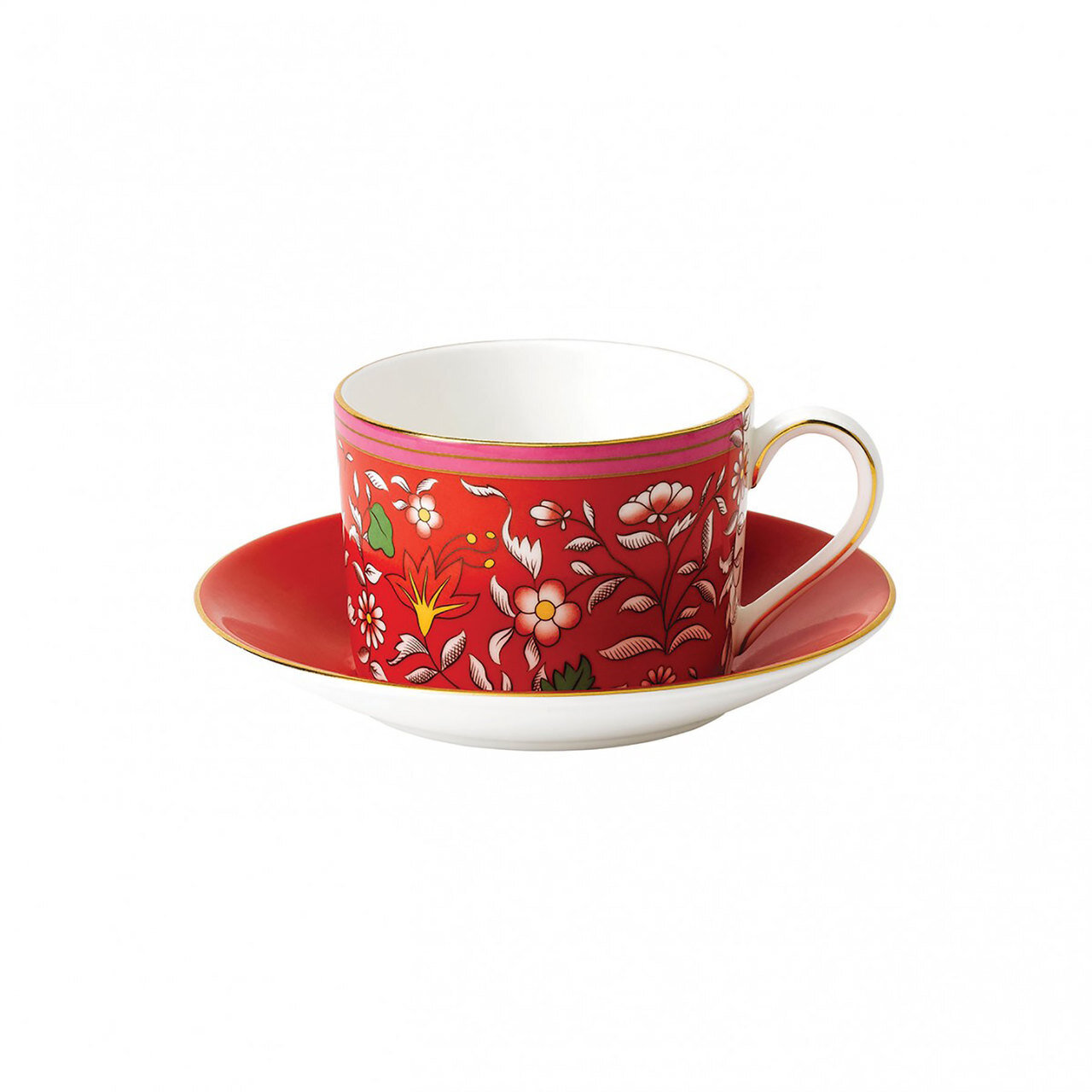 Wedgwood Wonderlust Teacup & saucer Set Crimson Jewel 40031700