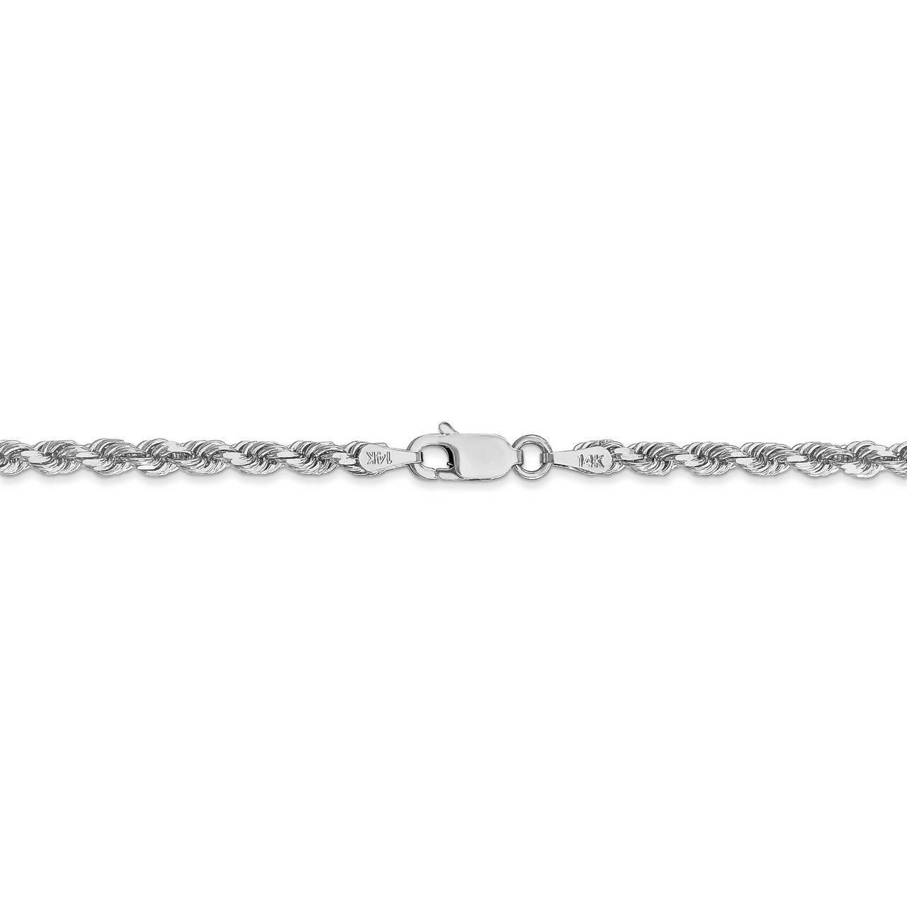 26 Inch 3.0mm Diamond-cut Rope Chain 14k White Gold 023W-26, MPN: 023W-26, 883957761862