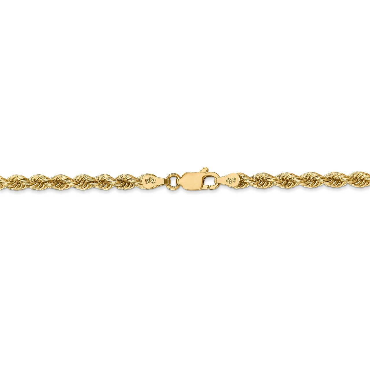 26 Inch 3.65mm Regular Rope Chain 14k Yellow Gold 025S-26, MPN: 025S-26, 886774016481