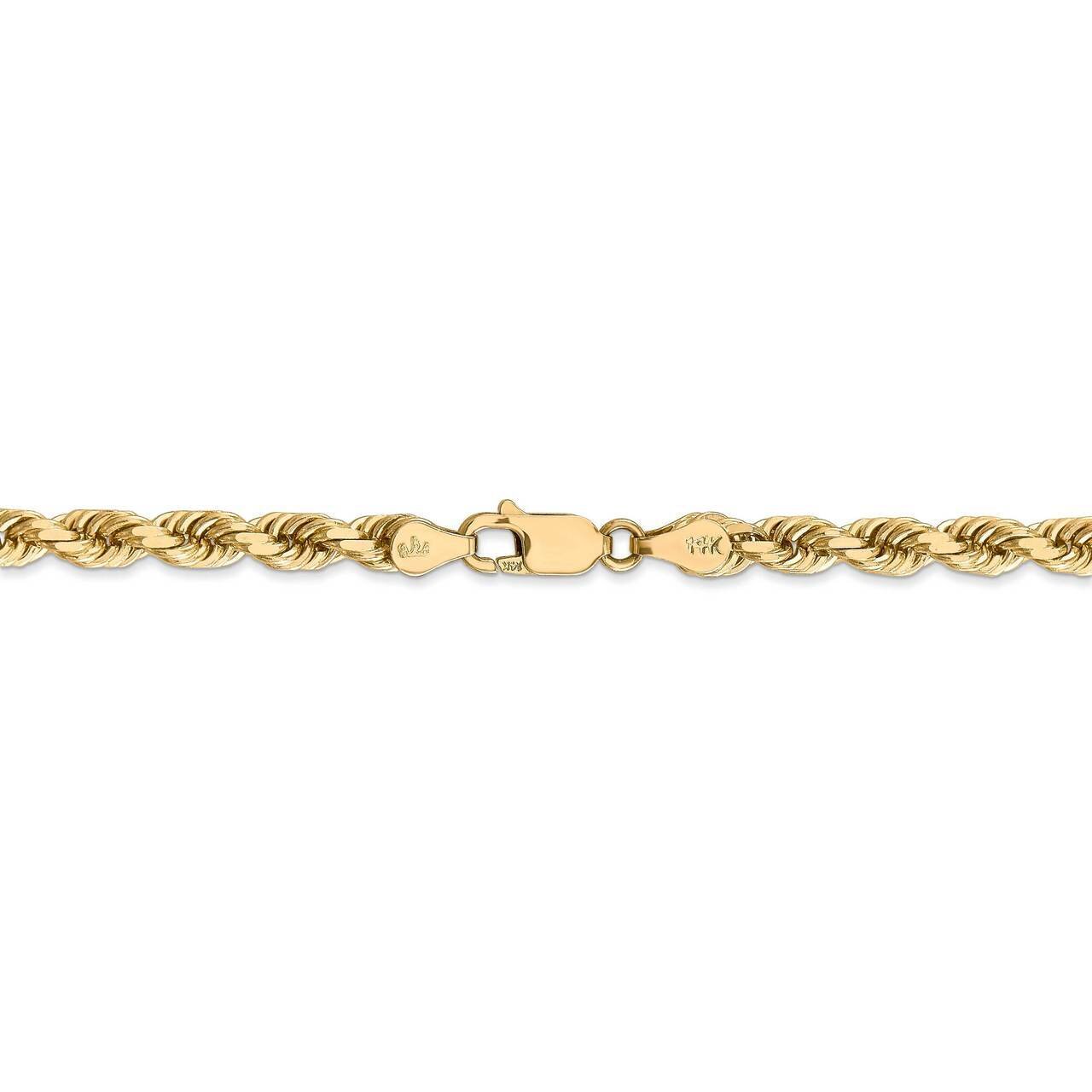 26 Inch 4.5mm Diamond-cut Rope with Lobster Clasp Chain 14k Yellow Gold 035L-26, MPN: 035L-26, 8867…