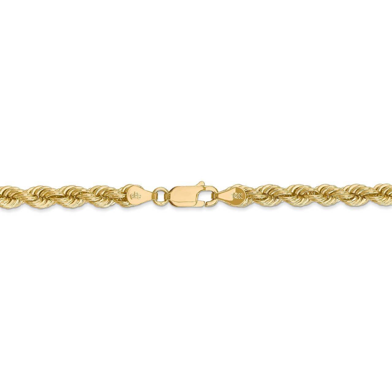 28 Inch 5mm Regular Rope Chain 14k Yellow Gold 035S-28, MPN: 035S-28, 883957725116