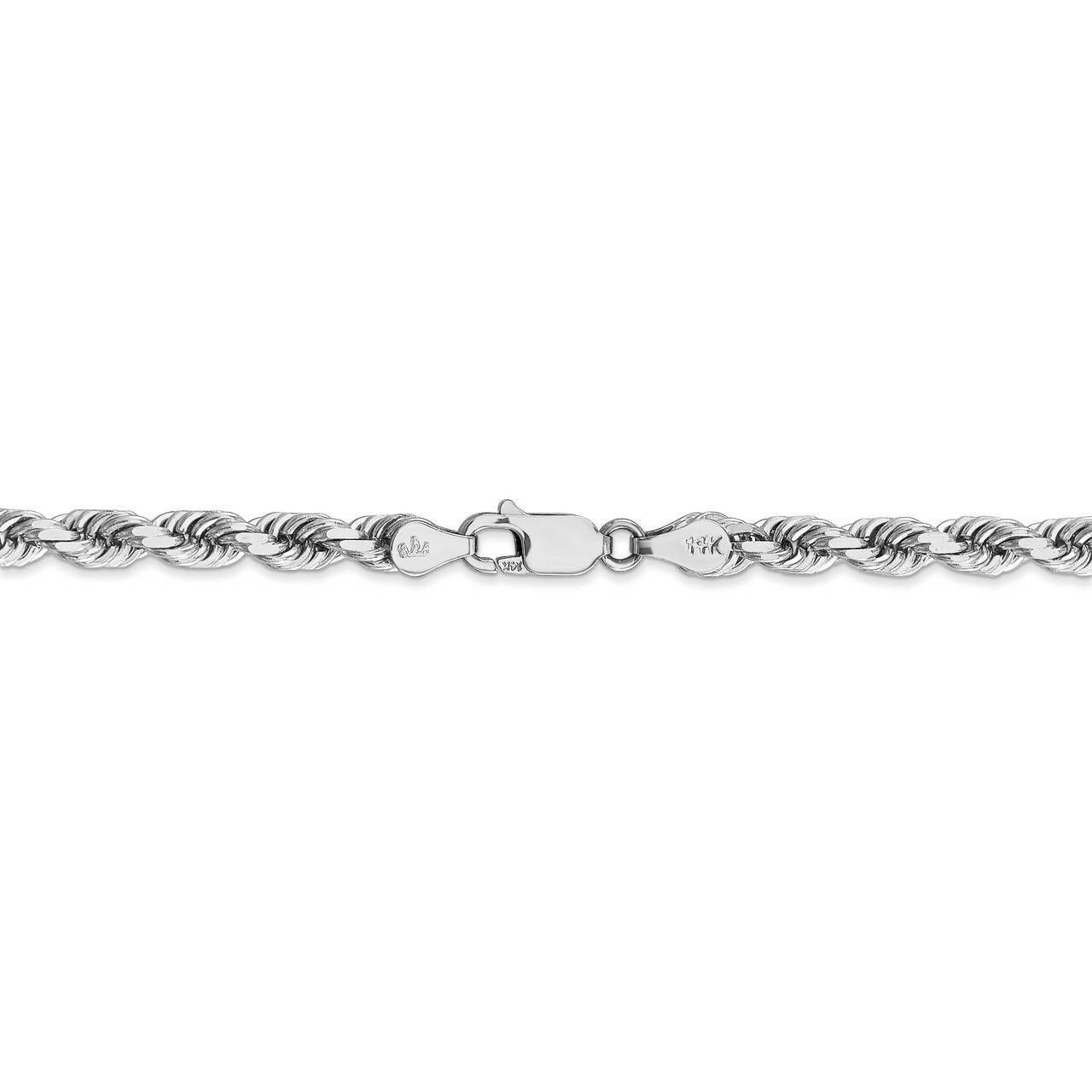 26 Inch 4.5mm Diamond-cut Rope Chain 14k White Gold 035W-26, MPN: 035W-26, 883957838069
