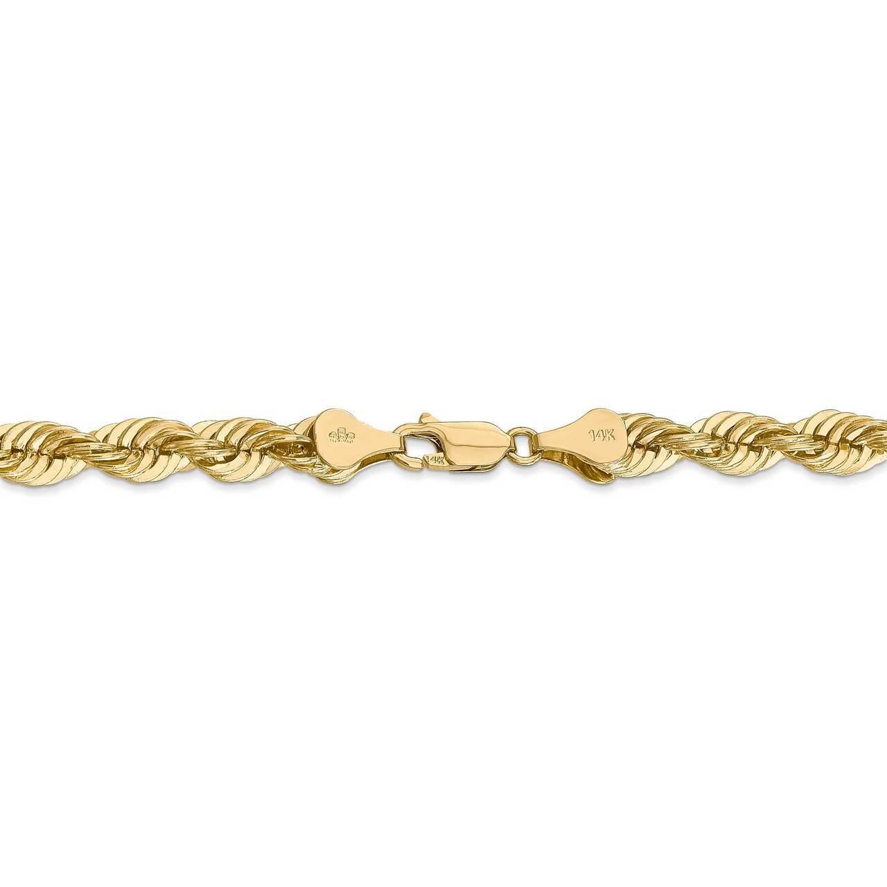 28 Inch 6mm Regular Rope Chain 14k Yellow Gold 040S-28, MPN: 040S-28, 883957725147