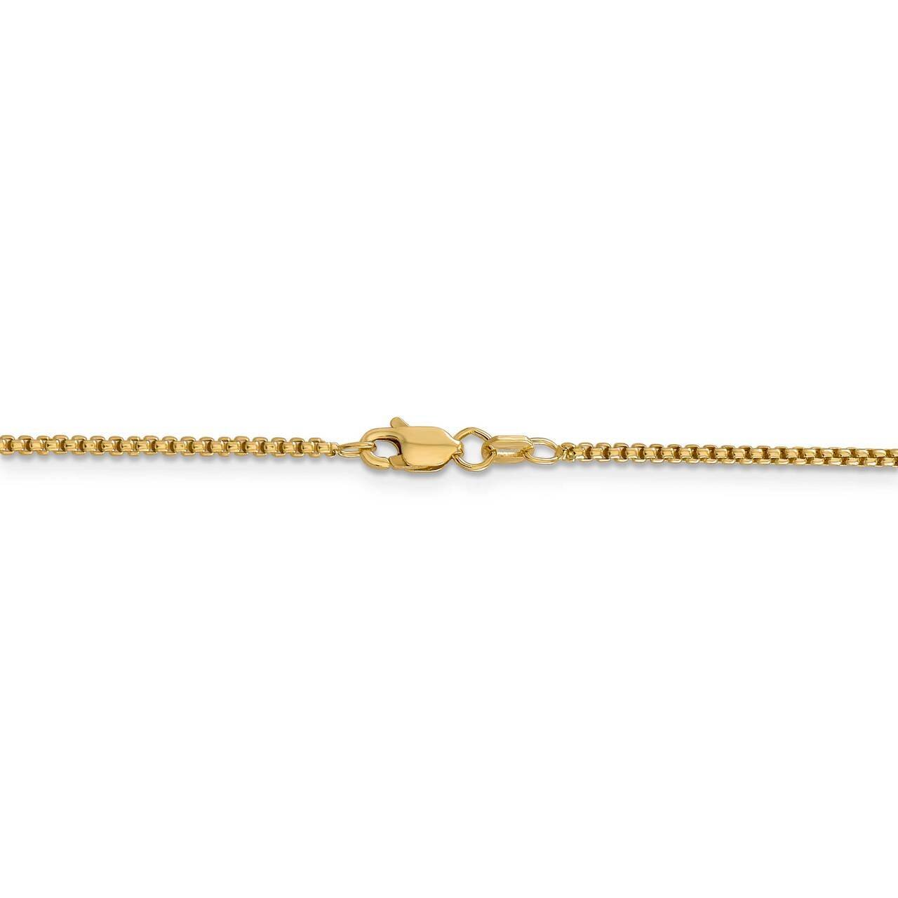 22 Inch 1.5mm Hollow Round Box Chain 14k Yellow Gold BC140-22, MPN: BC140-22, 886774582160