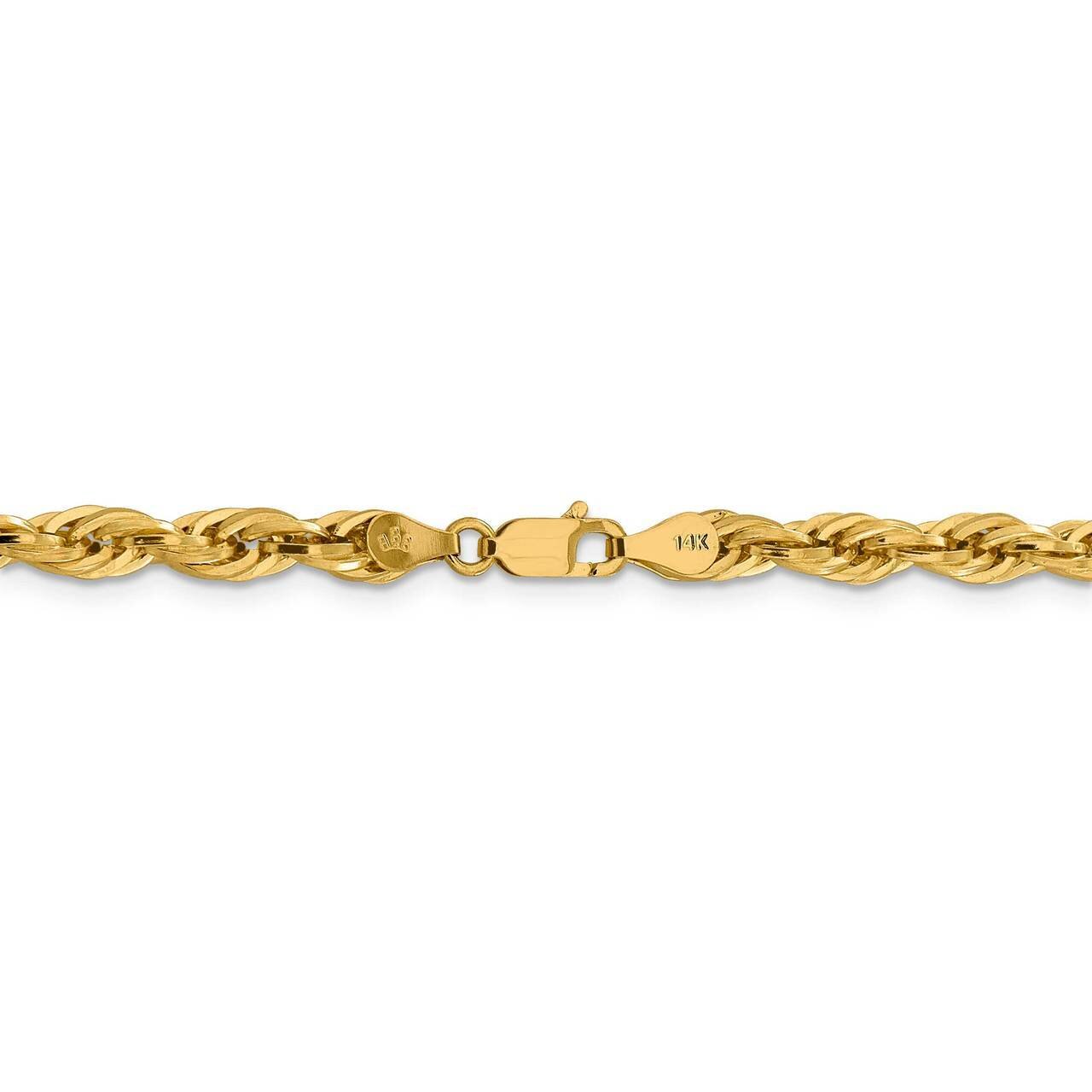 26 Inch 4.75mm Semi-Solid Rope Chain 14k Yellow Gold BC169-26, MPN: BC169-26, 191101107771